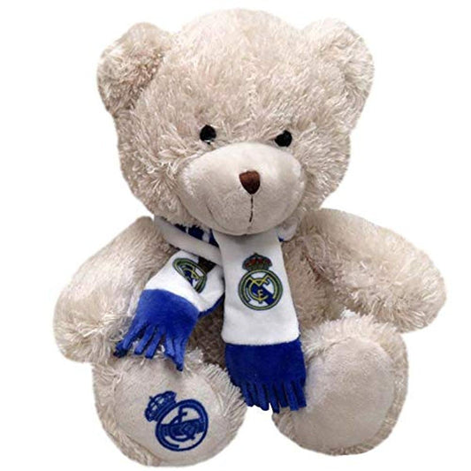 🧸 Peluche Osito Real Madrid con Bufanda 20cm | Producto Oficial